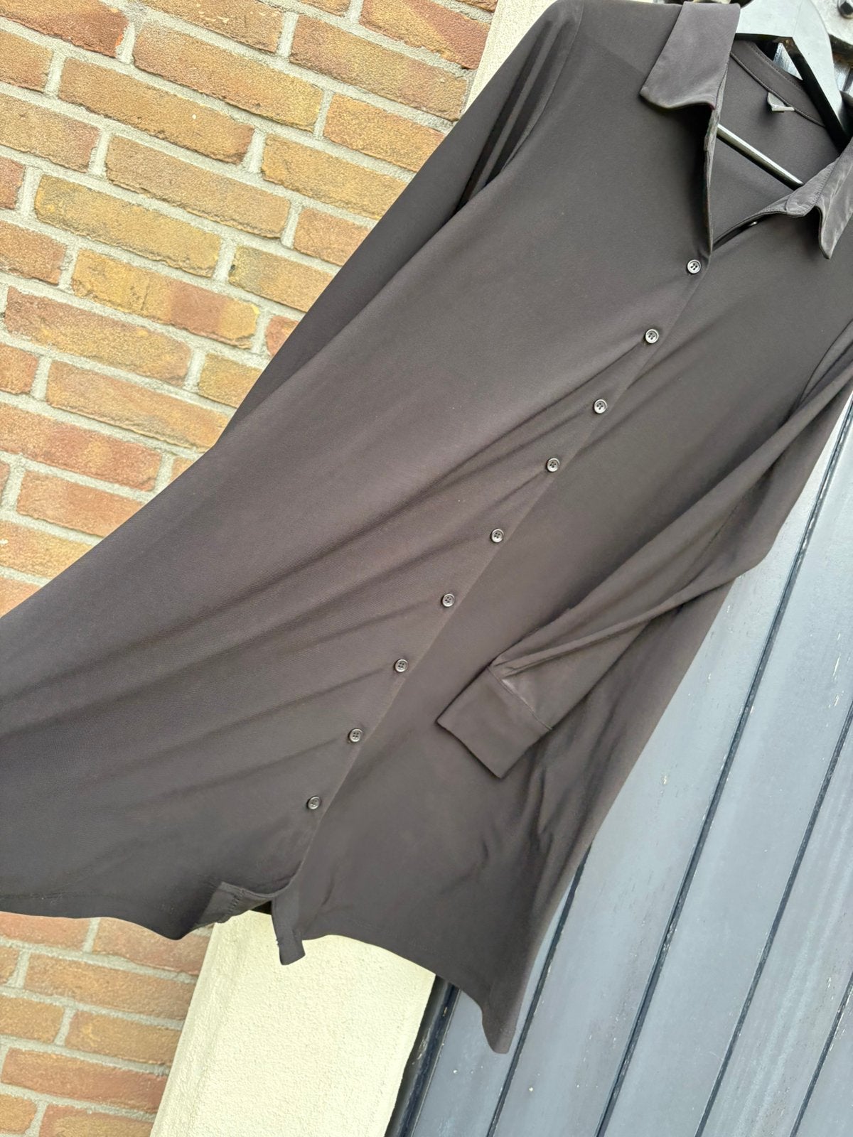 Yoek, tuniek, a-lijn, zwart, maat 44, yoekmaat M, Ophalen of Verzenden, Zo goed als nieuw, Maat 42/44 (L), Zwart
