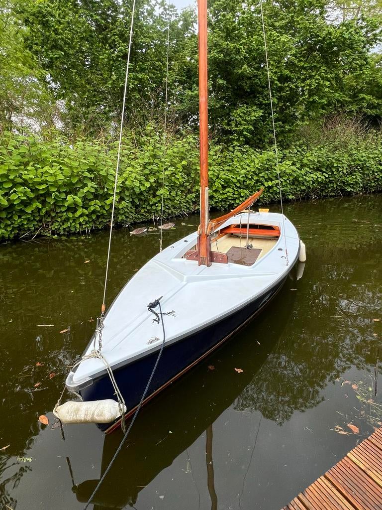 Klassieke Polyester Valk (Polyvalk) bijna nieuw grootzeil, Ophalen, Overige merken, Gebruikt, Open zeilboot