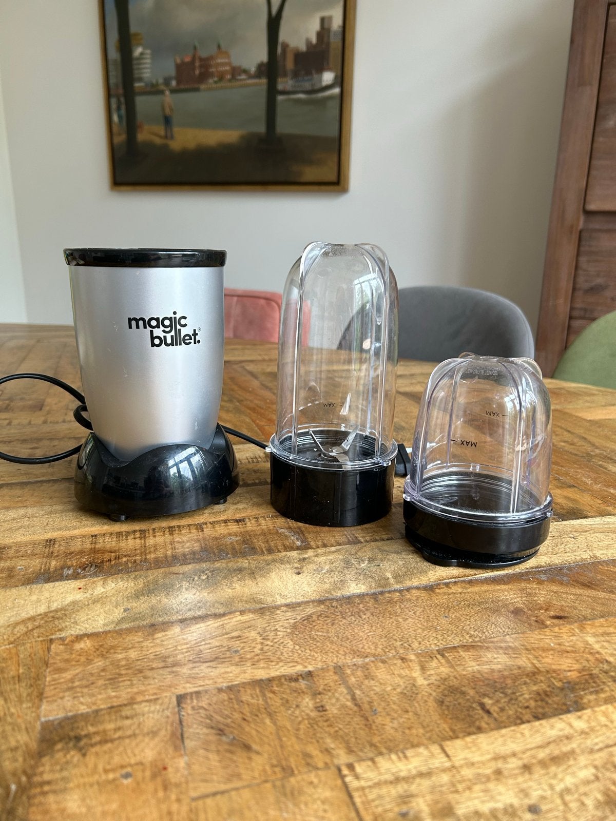 Magic Bullet Blender met 2 bekers, Ophalen of Verzenden, Gebruikt, Blender