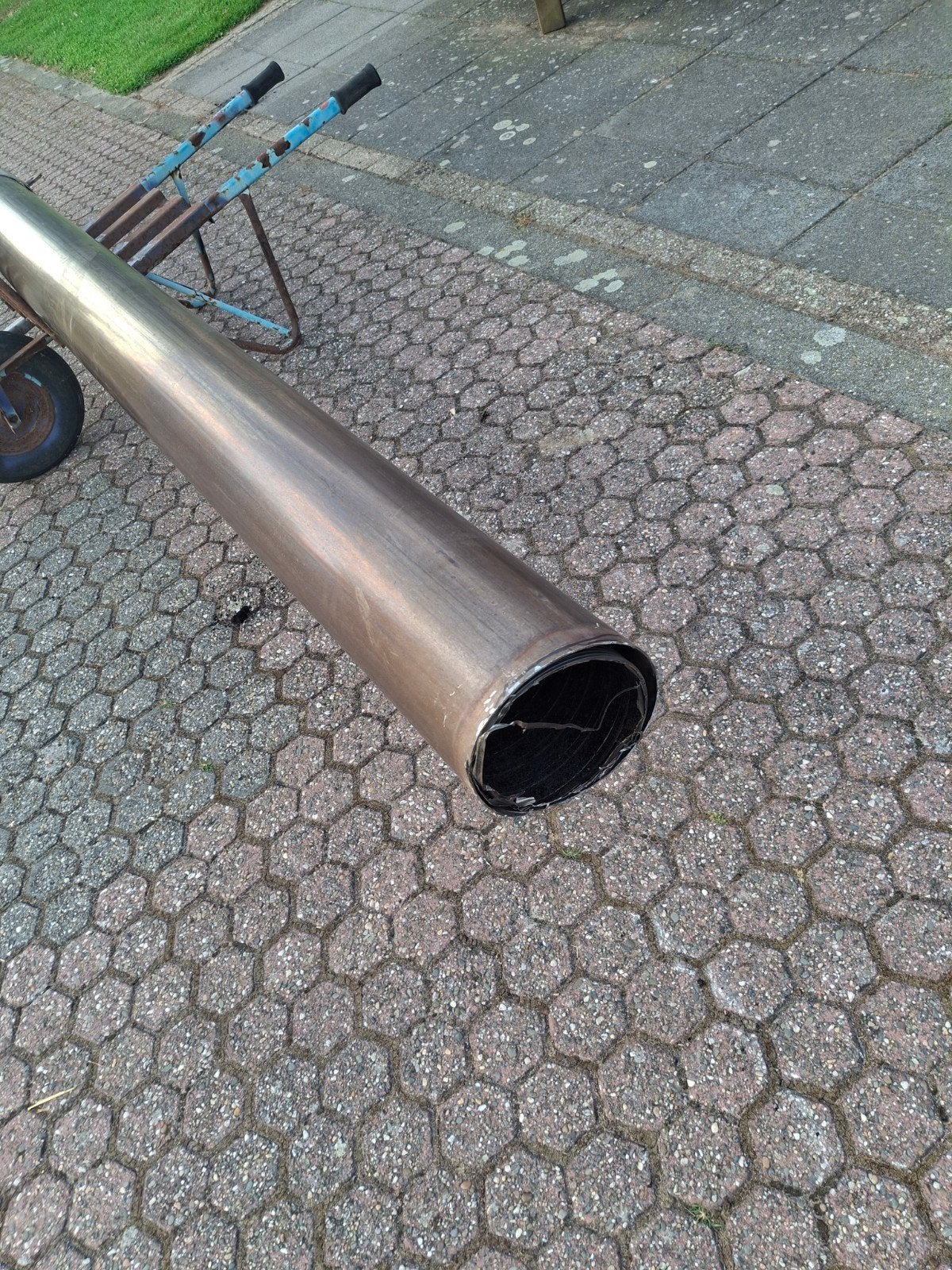 rvs kachelpijp., Ophalen, Rvs, 2 tot 4 meter, 80 mm of meer