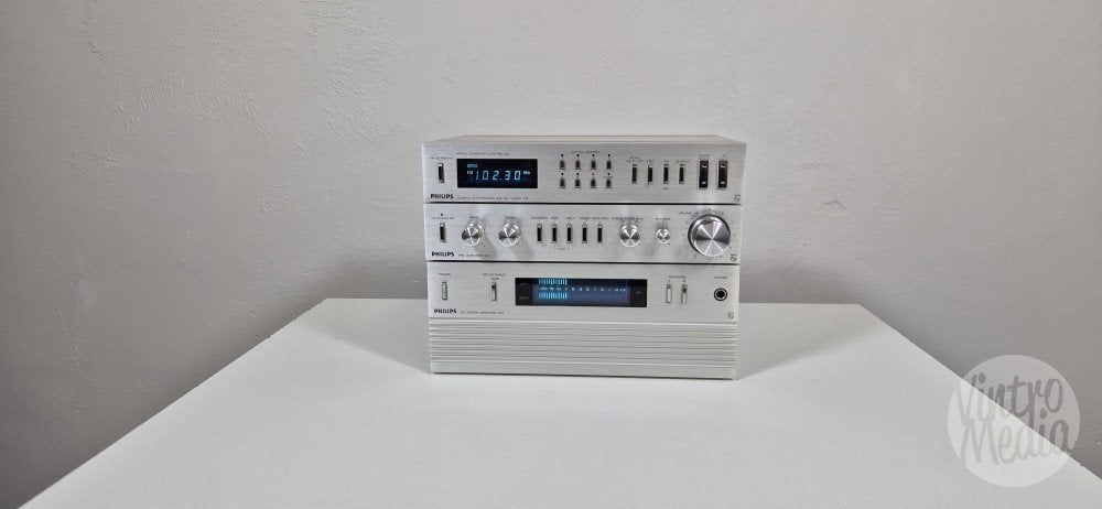 Philips X09 Stereo Set | 109 Tuner | 209 + 309 Versterker, Audio, Tv en Foto, Stereo-sets, Philips, Tuner of Radio, Refurbished