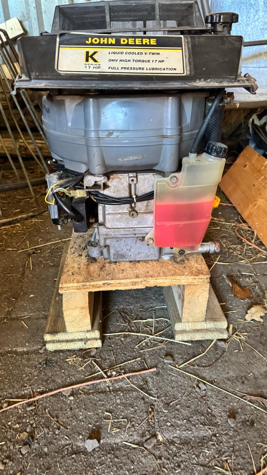 John Deere Zitmaaier Motor - 17 PK V-Twin onderdelen, Ophalen of Verzenden, Gebruikt