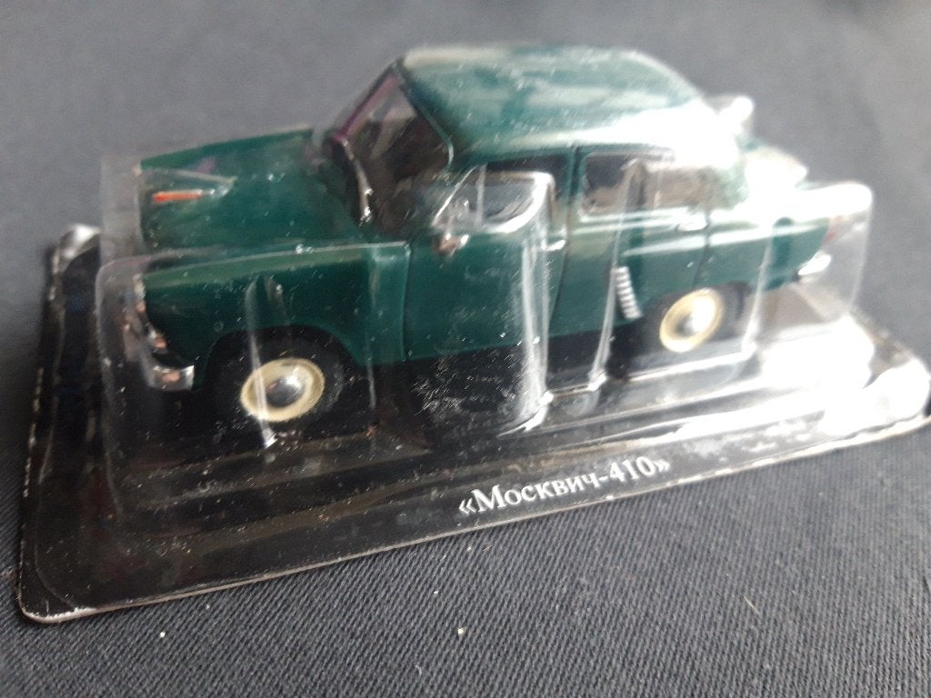 Moskvitch 410 4x4 donkergroen 1:43, Ophalen of Verzenden, Nieuw, Auto, Overige merken
