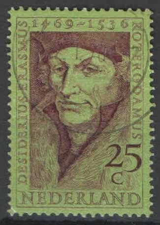 Nederland NVPH nr 931 gestempeld Erasmus 1969, Postzegels en Munten, Ophalen of Verzenden, Na 1940, Gestempeld