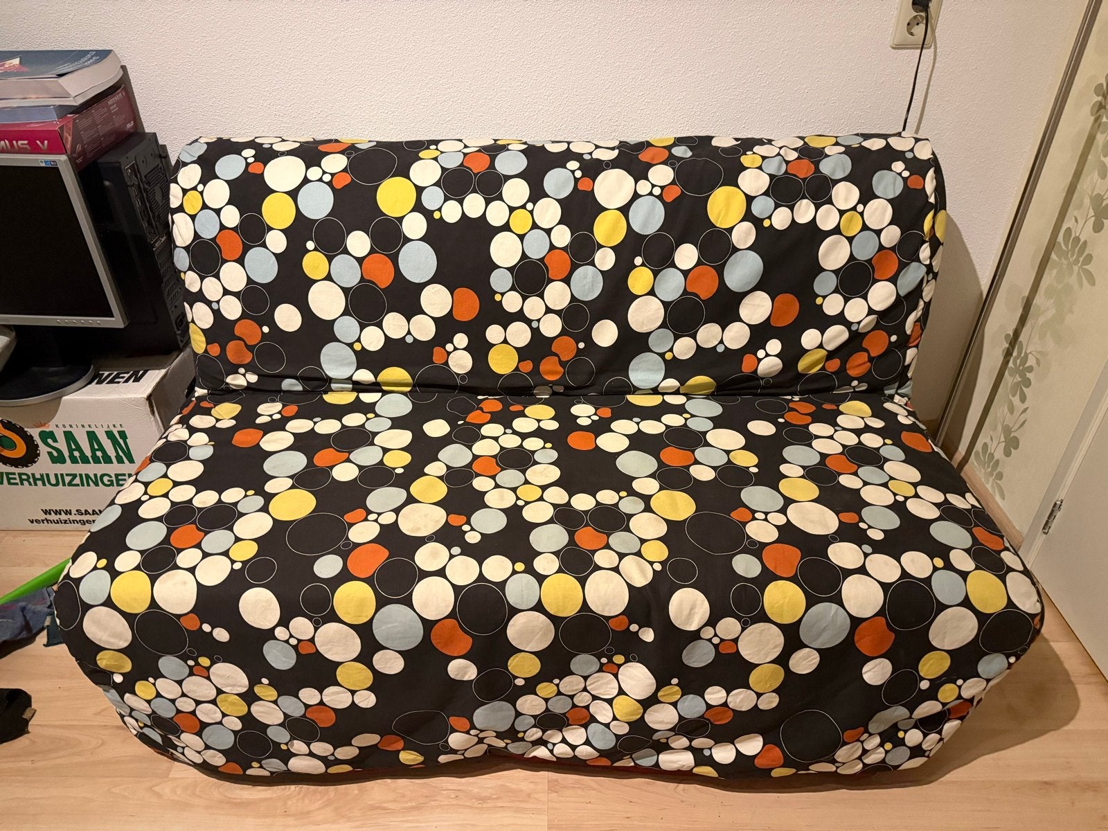 IKEA Slaapbank, Huis en Inrichting, Ophalen, Gebruikt, Meerkleurig, Tweepersoons