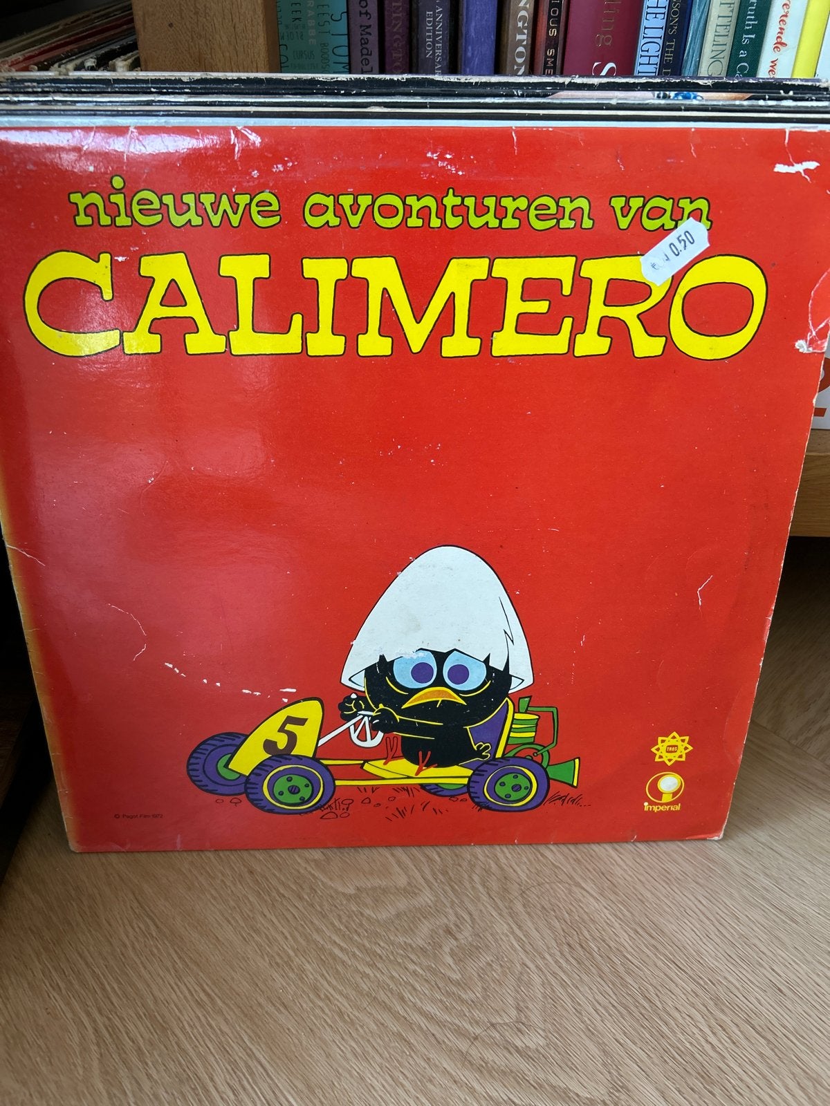 Nieuwe Avonturen van Calimero LP - Vintage Kinderplaat, Ophalen, Gebruikt, Verhaal of Sprookje