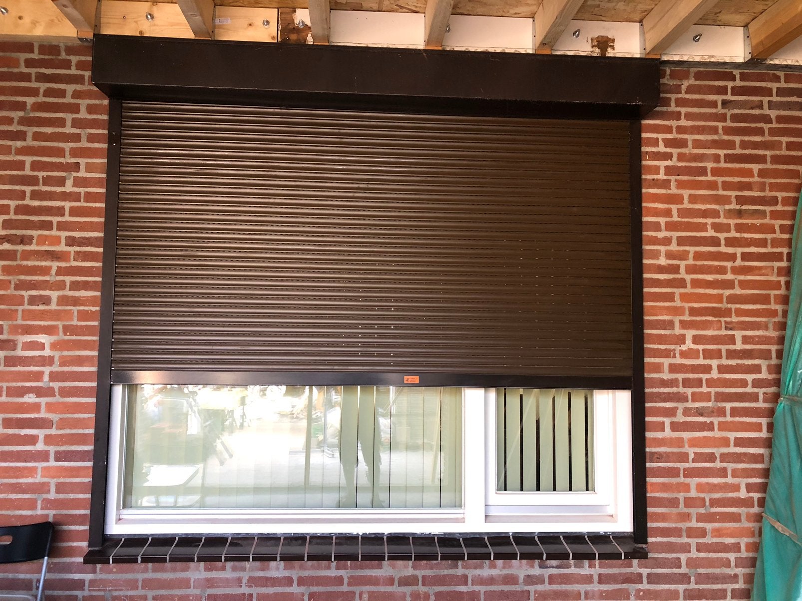 2x Rolluikenen, Ophalen, 200 cm of meer, Minder dan 100 cm, Wit