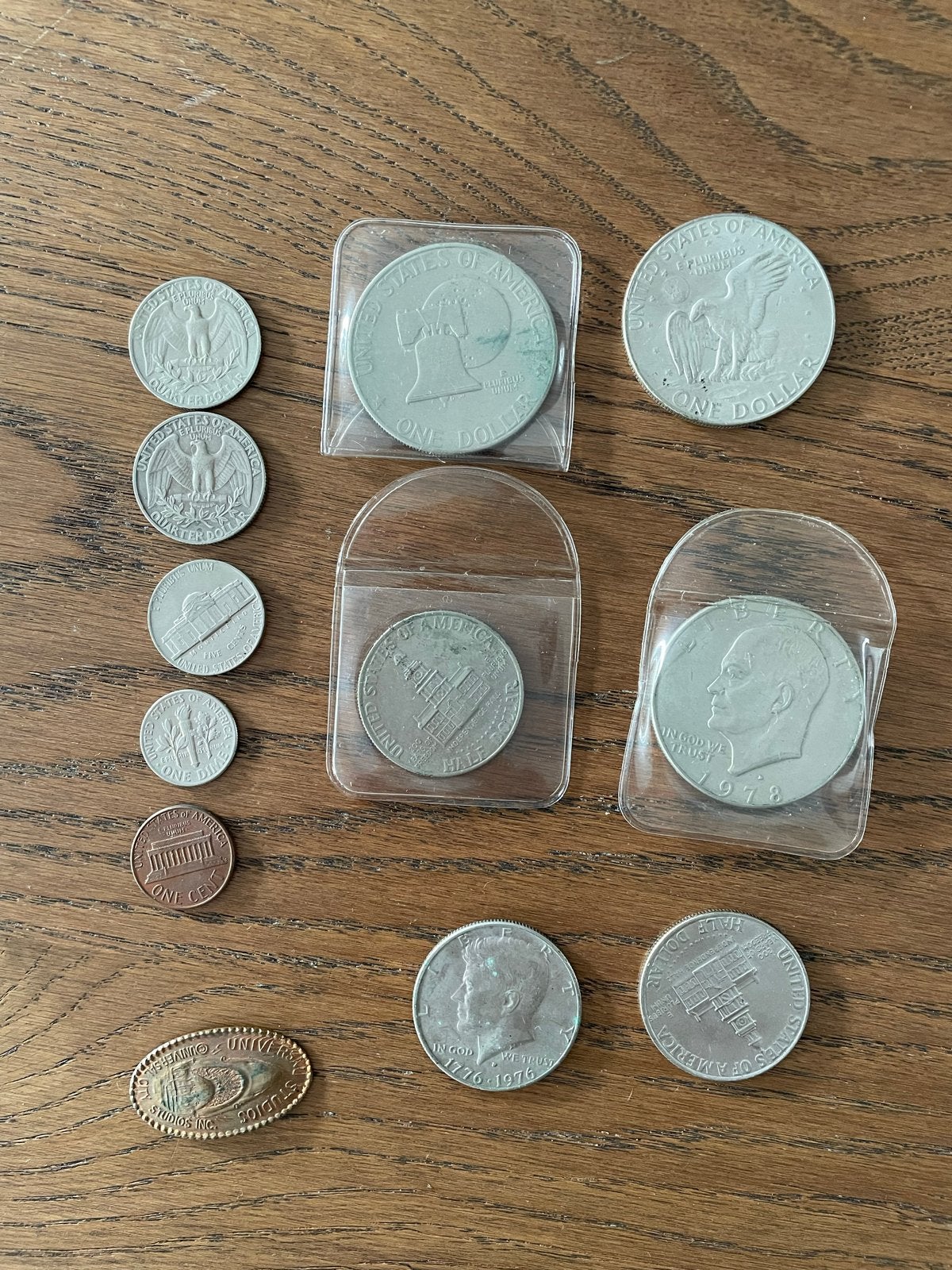 Diverse collectie munten en bankbiljetten - USA, VK en meer, Postzegels en Munten, Ophalen of Verzenden, Buitenland, Munten en Bankbiljetten