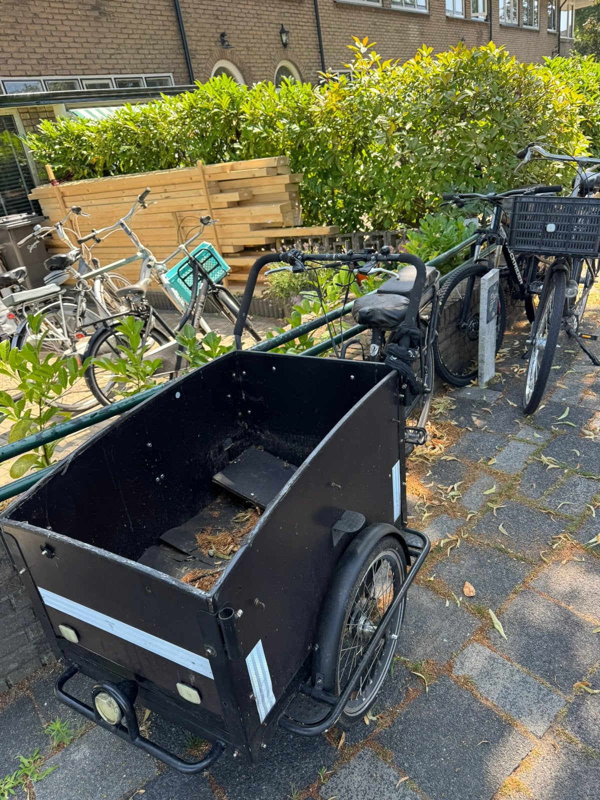 Bakfiets troy - gebruikt - lees besschrijving, Ophalen, Zo goed als nieuw, 4 kinderen of meer