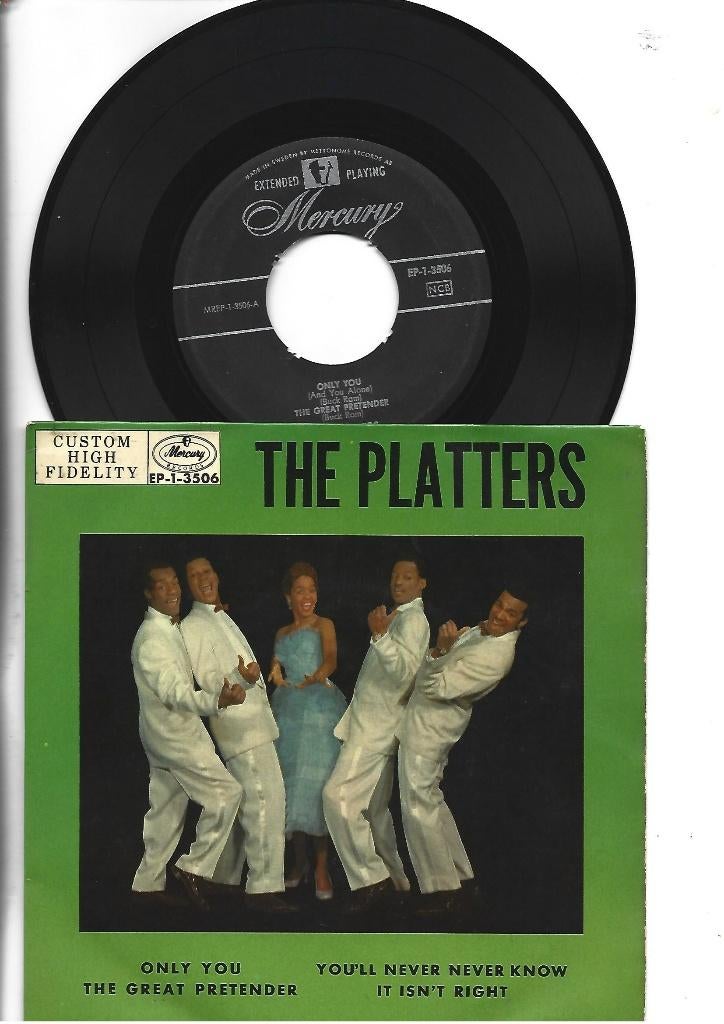 THE PLATTERS  EP SINGLE 7" THE PLATTERS, Cd's en Dvd's, Vinyl Singles, Zo goed als nieuw, EP, Pop, 7 inch, Ophalen of Verzenden