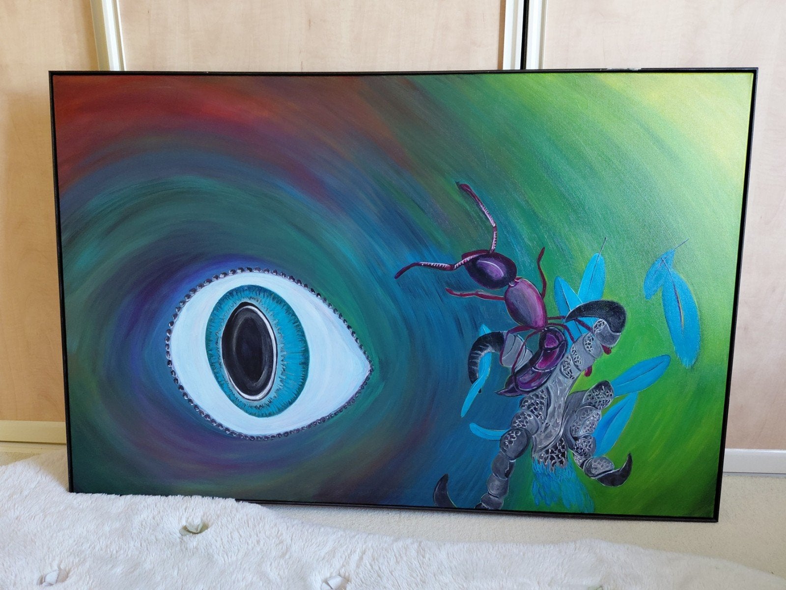 Schilderij "Woest"., Antiek en Kunst, Kunst | Schilderijen | Abstract, Ophalen