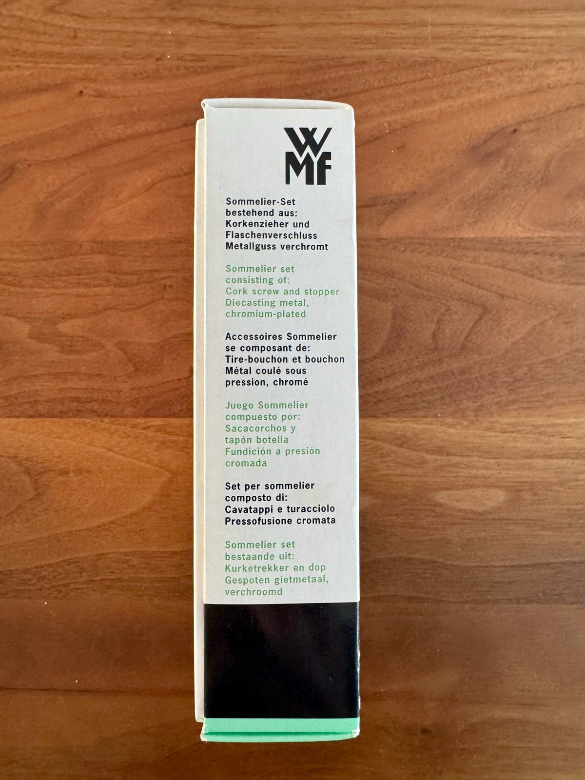 WMF Sommelier-Set VINO 2-delig - Kurkentrekker & Flessenstop, Overige typen, Ophalen of Verzenden, Metaal, Overige merken