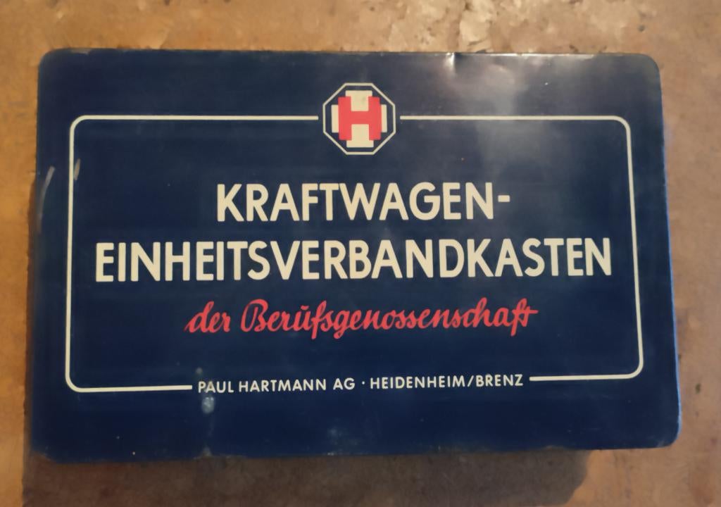 Vintage verbandtrommel Hartmann, Antiek en Kunst, Ophalen of Verzenden