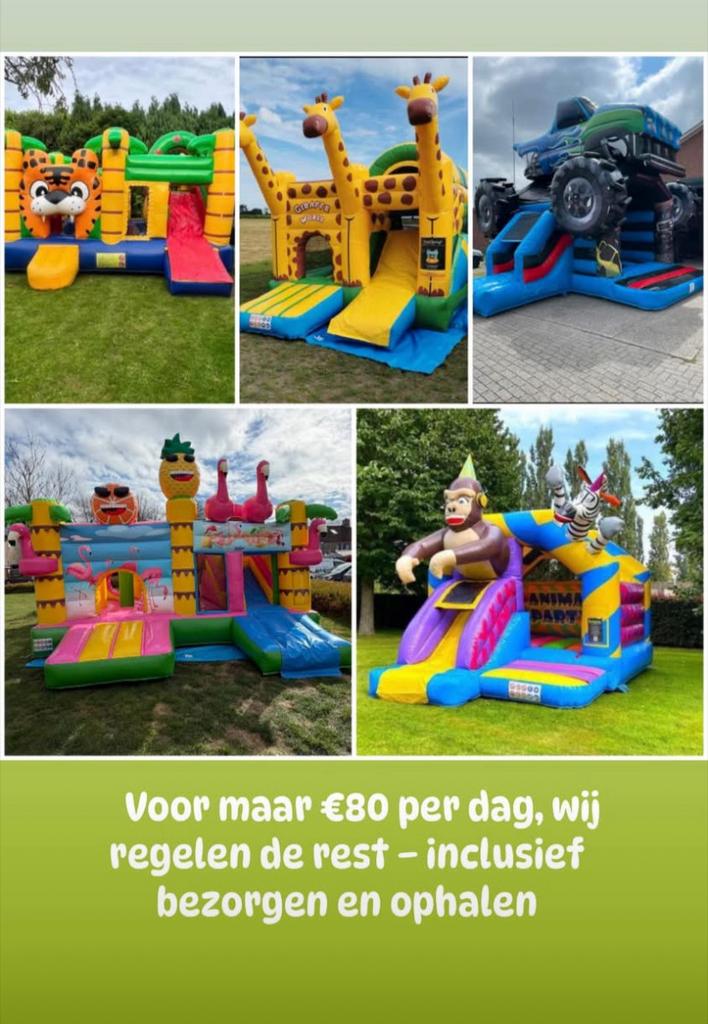 ️ Springkussen(s) verhuur.  🎉🤸‍♂️  KD verhuur 🎈, Ophalen of Verzenden, Zo goed als nieuw