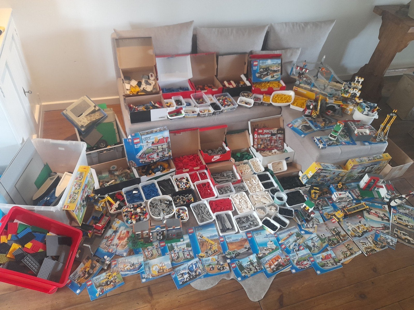 Grote collectie LEGO City, Creator en meer met instructies, Ophalen, Lego, Inclusief minifiguren, Complete set
