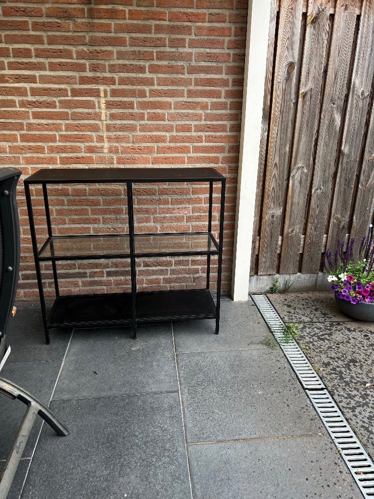 Side table, Huis en Inrichting, Tafels | Sidetables, Ophalen, 100 tot 150 cm, Zo goed als nieuw, Glas