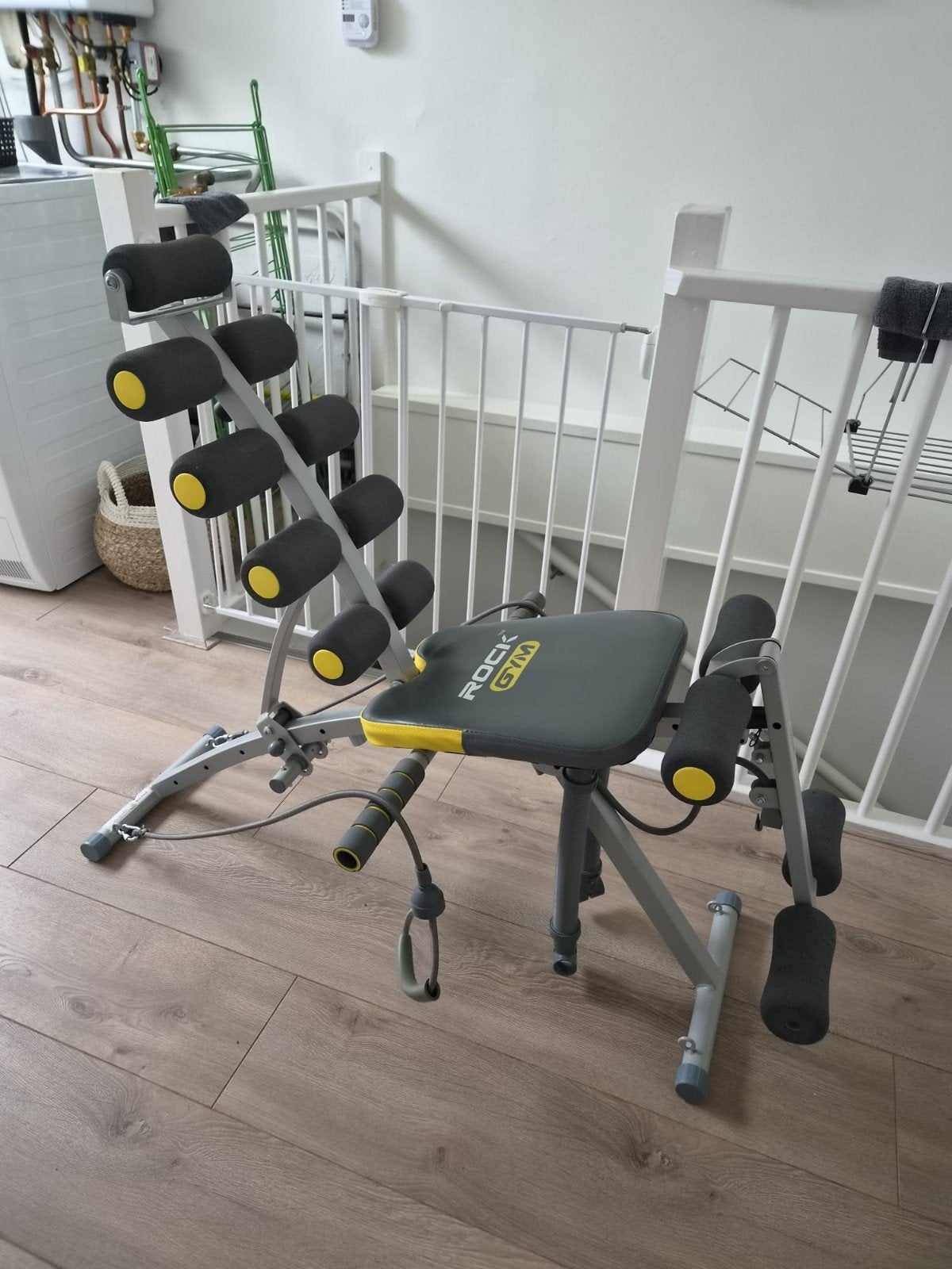 Rock Gym Fitnessbank - Buikspier en Total Body Trainer, Ophalen, Zo goed als nieuw, Armen, Fitnessbank