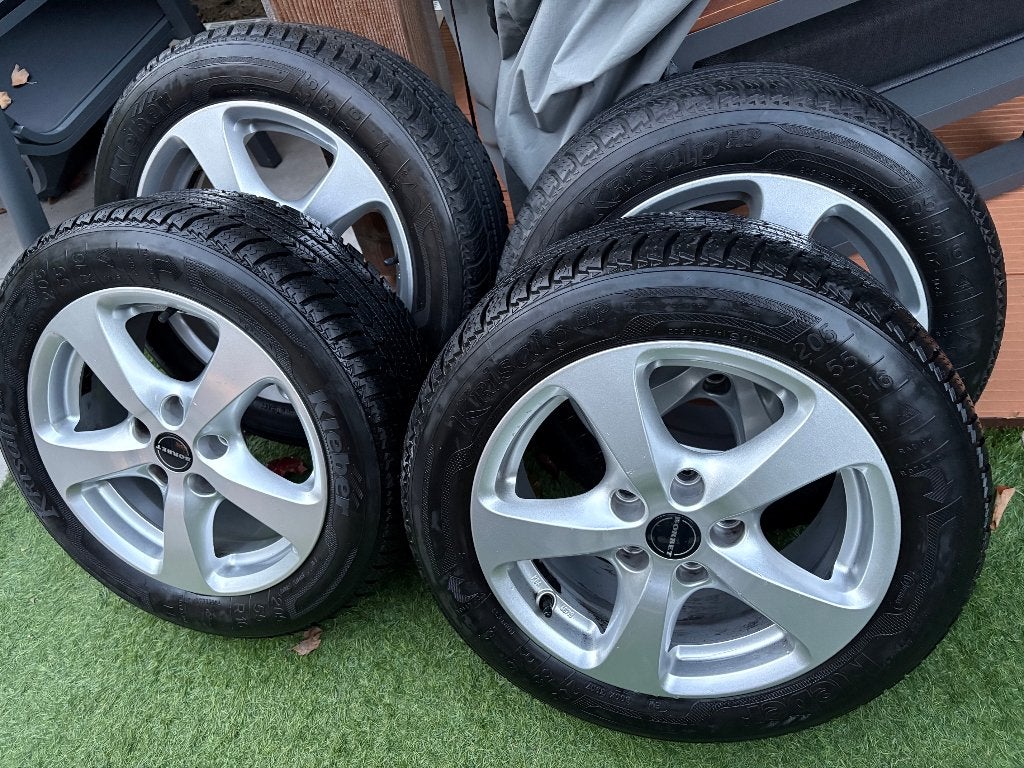 Winterbanden op lichtmetalen velg, Ophalen, Gebruikt, 16 inch, Banden en Velgen