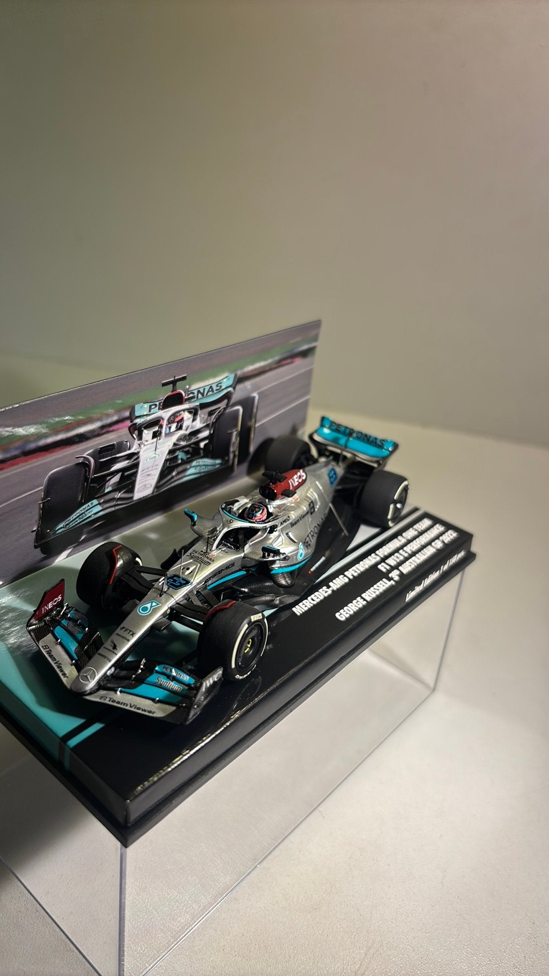 F1 mercedes w13 E G.russel 3e australian 2022 minichamps, Hobby en Vrije tijd, Auto, Ophalen of Verzenden, MiniChamps, A