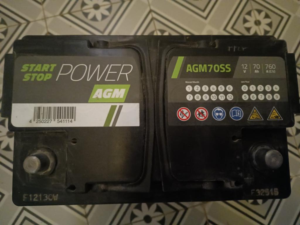 Start-Stop Power AGM 70Ah 760A Accu ZGAN, Ophalen of Verzenden, Gebruikt, Universele onderdelen