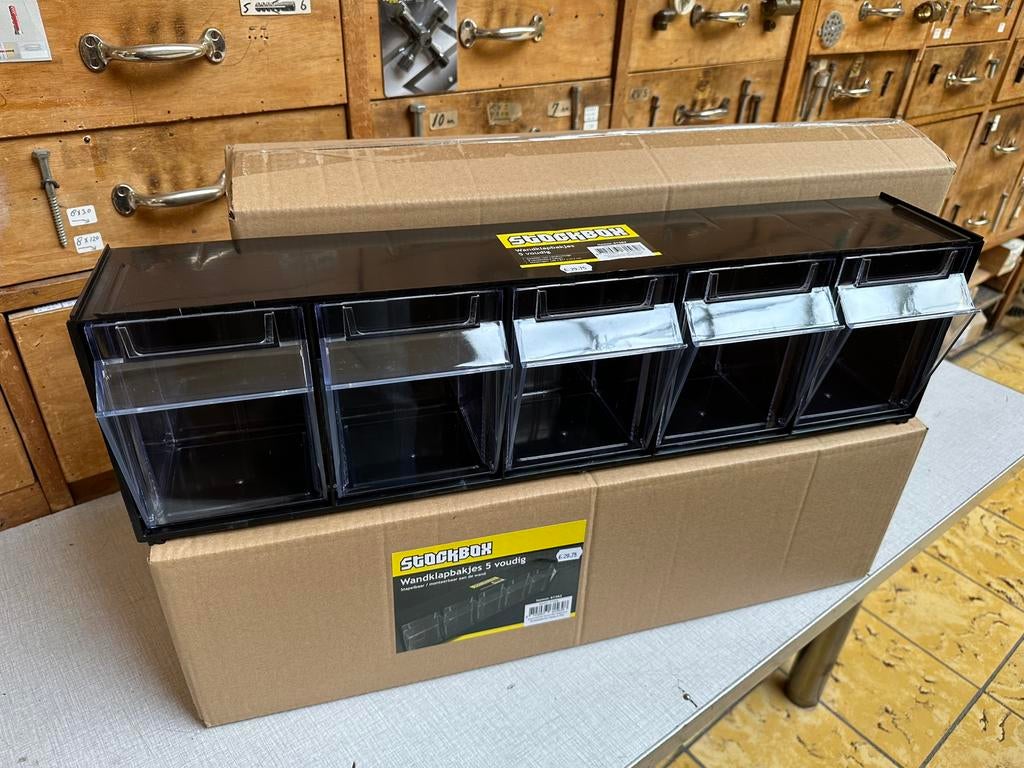 Stockbox kantelbakjes 5D - 4 stuks OP=OP!, Doe-het-zelf en Verbouw, Ophalen, Nieuw