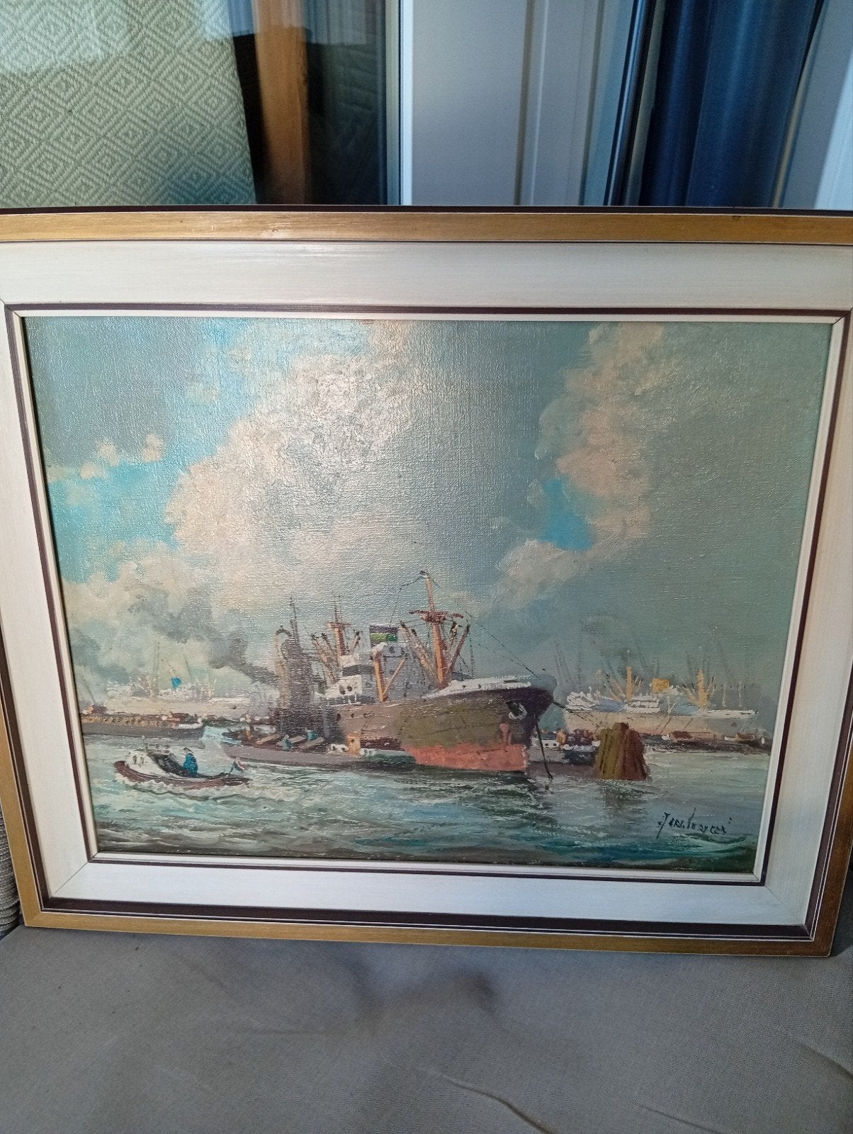 mooi Haven van Adri verveen Rotterdamse kunstschilder, Ophalen of Verzenden