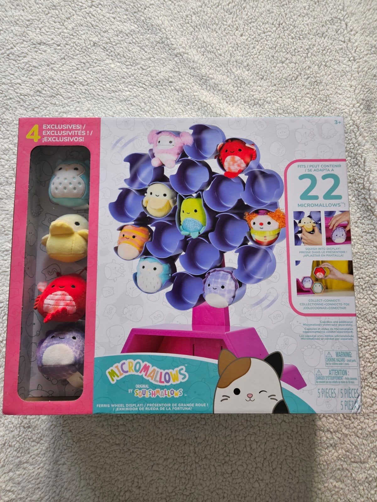 Squishmallows Micromallows Ferris + 4 mallows, Met doos, Overige karakters, Overige typen, Nieuw