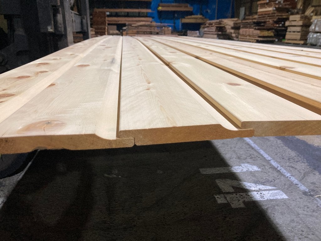 planken-rabatdelen-schutting-Hardhout-Yellow Cedar-18x120mm, Ophalen, Planken, Nieuw, Hardhout