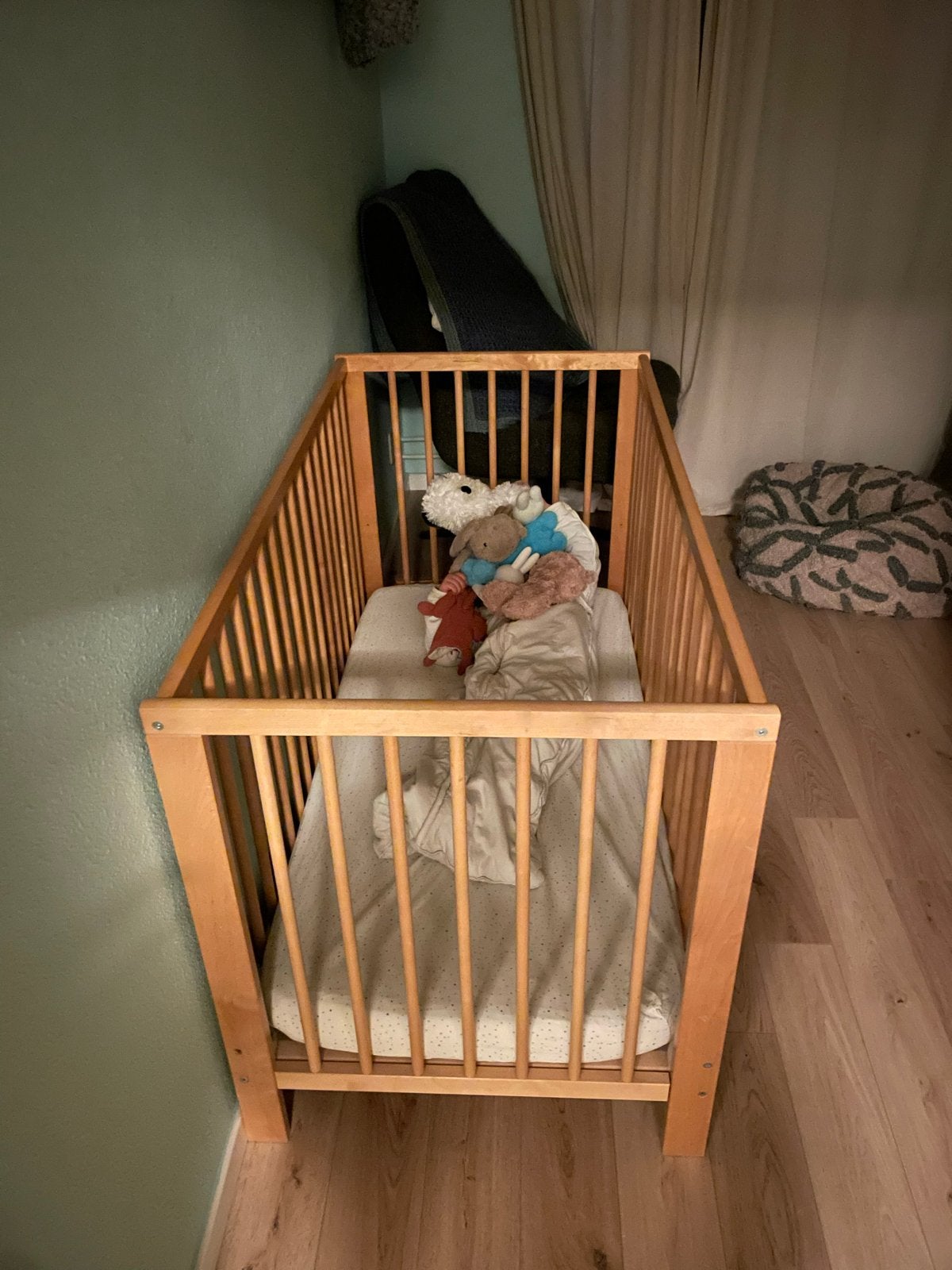 IKEA SNIGLAR Ledikant - Beuken, 60x120 cm, Kinderen en Baby's, Ophalen, Gebruikt, Ledikant