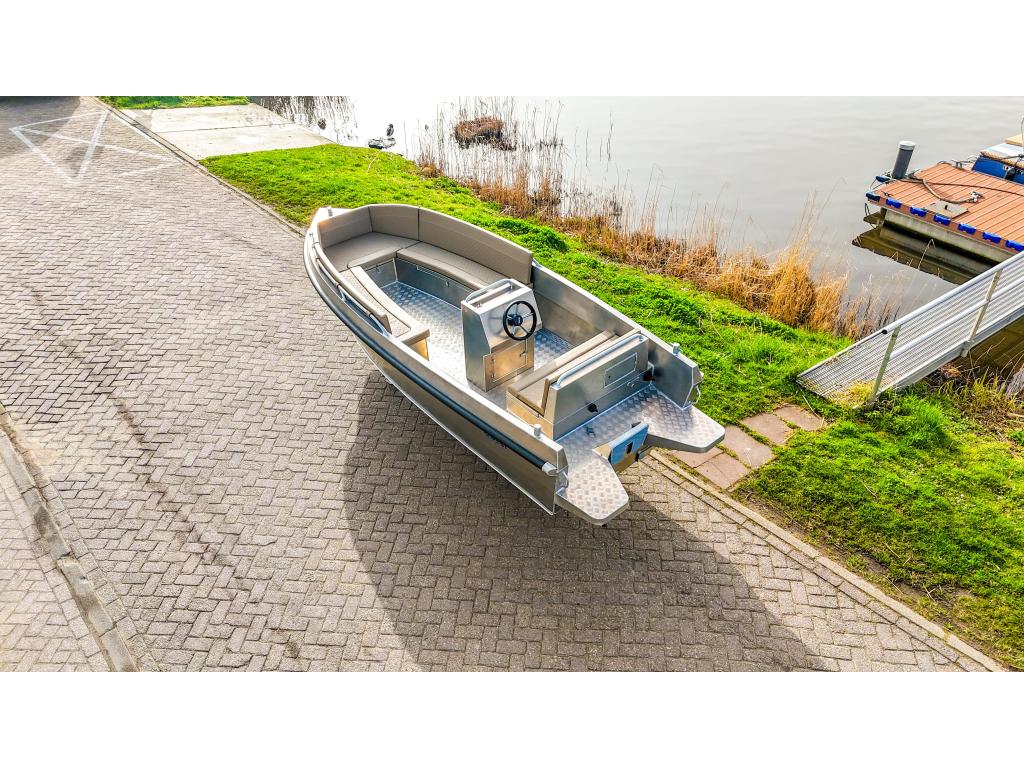 Luxe, zelflozende aluminium boot | Qwest S535 | Tot 60PK!, Watersport en Boten, Niet ingevuld, Tot 10 pk, Niet ingevuld, Niet ingevuld