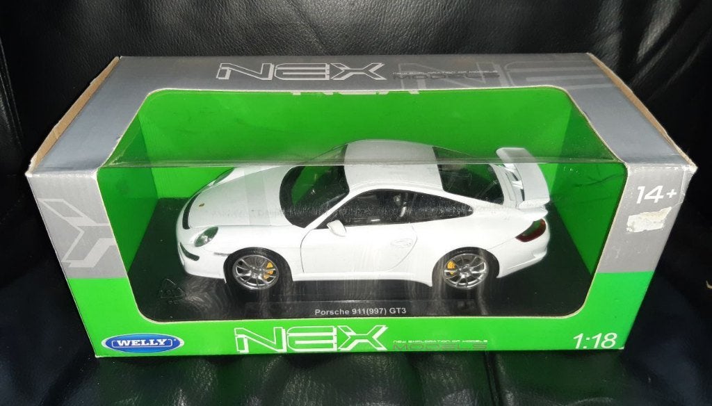 Welly 18024W 1:18 Porsche 911 turbo white, Hobby en Vrije tijd, Modelauto's | 1:18, Verzenden, Nieuw, Auto, Welly