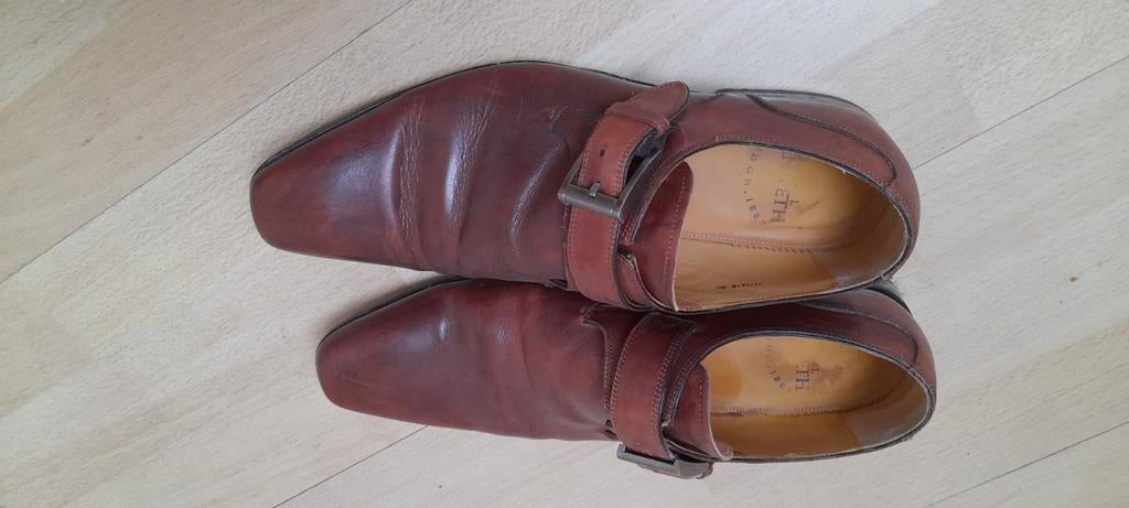 Herenschoenen Daniel Kenneth 43 handgemaakt, Loafers, Bruin, Ophalen of Verzenden, Gedragen