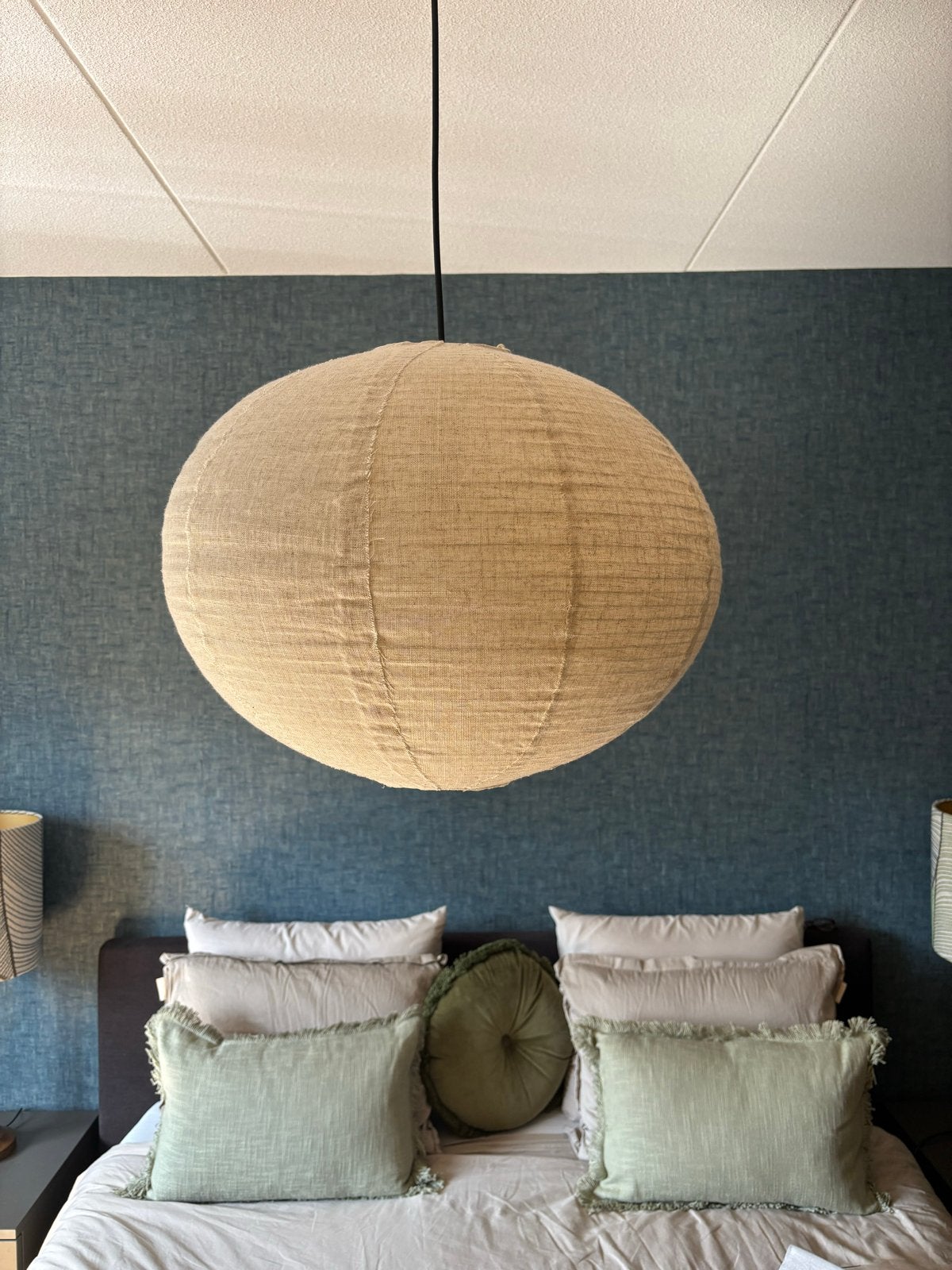 Linnen kap voor hanglamp Zara Home - Ø 50cm, Ophalen of Verzenden, Zo goed als nieuw, Textiel