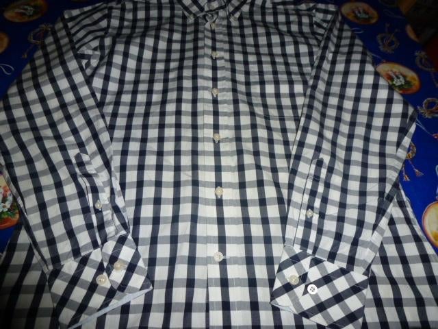 Maat M ,wit,zwart blokjes overhemd Adam Friday, Kleding | Heren, Overhemden, Overige kleuren, Zo goed als nieuw, Adam Friday, Halswijdte 39/40 (M)
