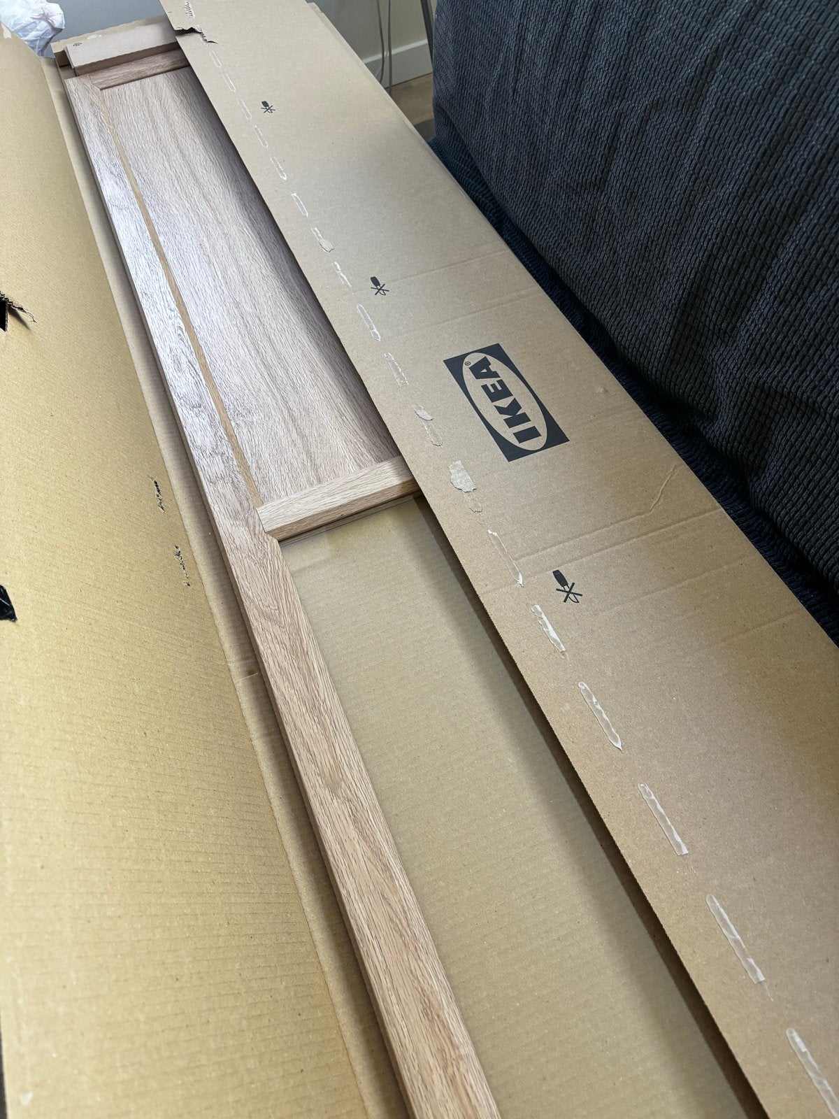 IKEA Oxberg eiken servieskast deuren (in doos), Ophalen, Zo goed als nieuw