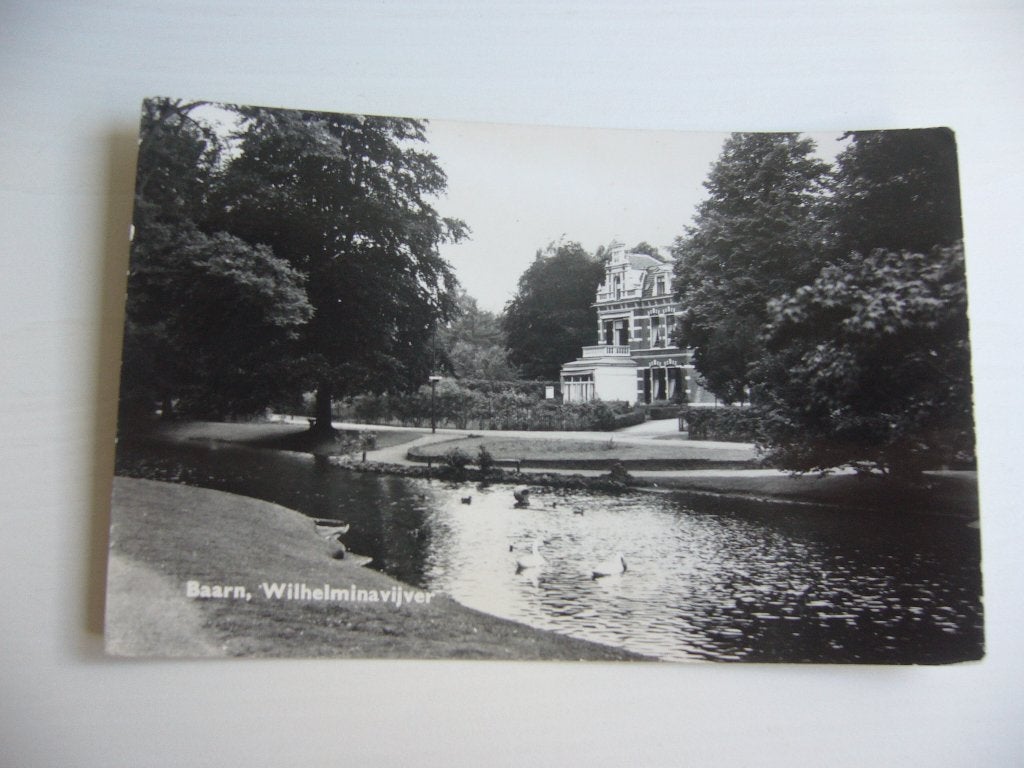 BAARN  =  WILHELMINAVIJVER MET 2 ZWANEN, Ophalen of Verzenden, 1940 tot 1960, Gelopen, Utrecht