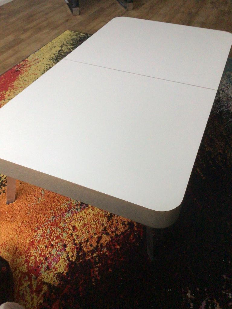 Design BoConcept salontafel met schuivende bovenbladen, Ophalen, 100 tot 150 cm, 50 tot 100 cm, Zo goed als nieuw