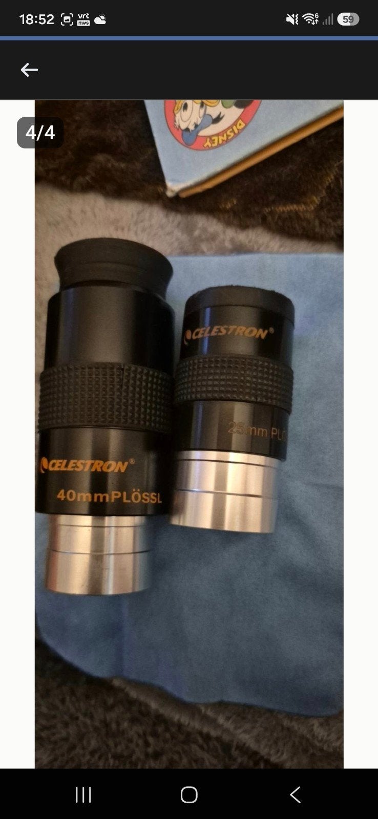 Astro spullen, Verzenden, Gebruikt, Minder dan 80 mm, Onderdelen of Toebehoren