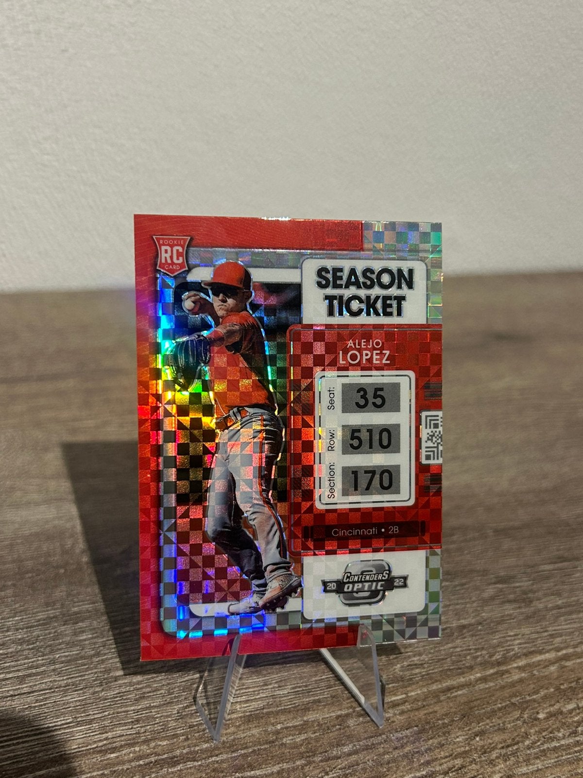 Alejo Lopez 2022 Panini Chronicles Contenders Optic Baseball, Ophalen of Verzenden, Zo goed als nieuw, Plaatje
