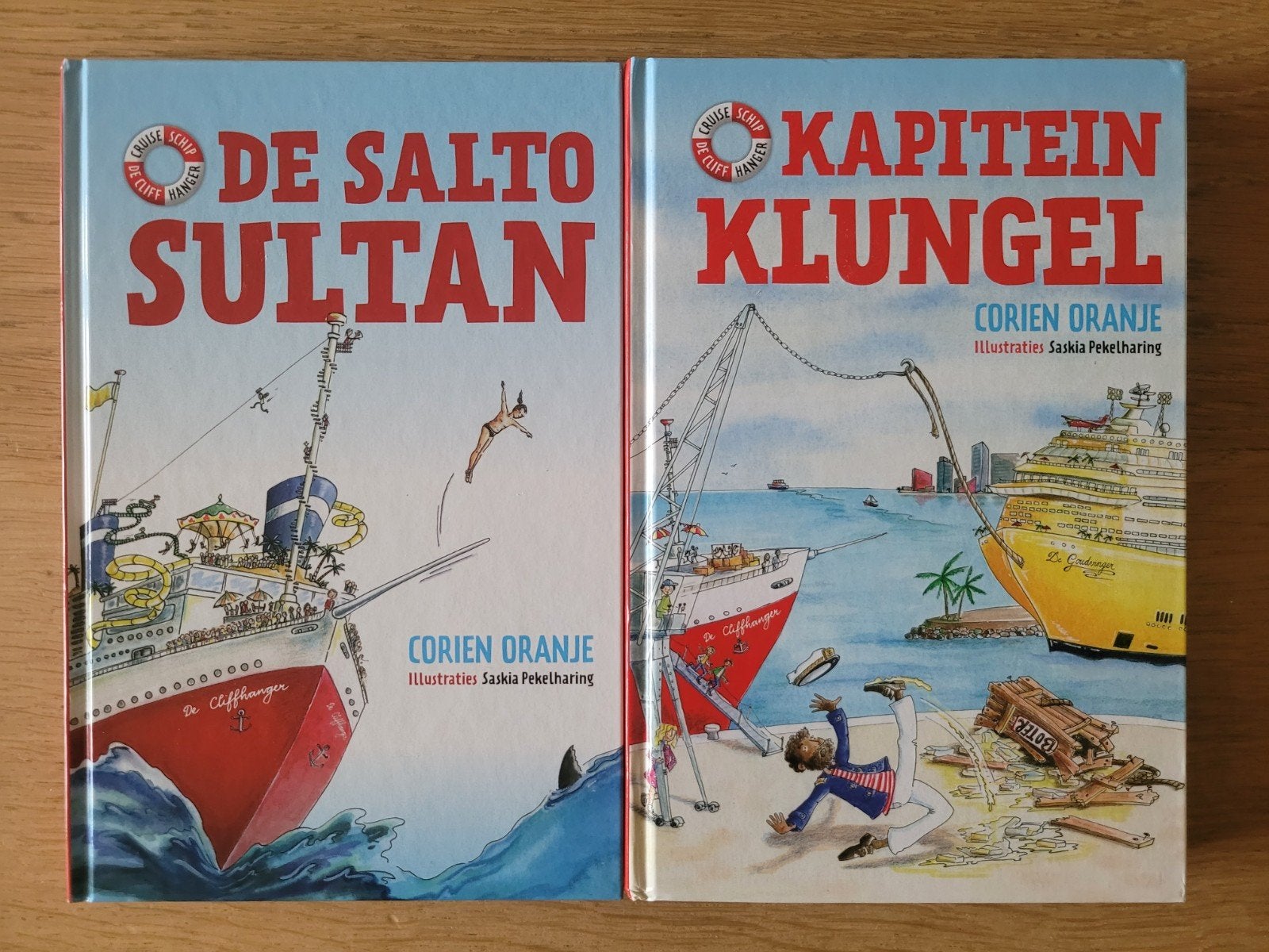 2x Corien Oranje, christelijke kinderboeken IZGS samen €6,-, Ophalen of Verzenden, Gelezen