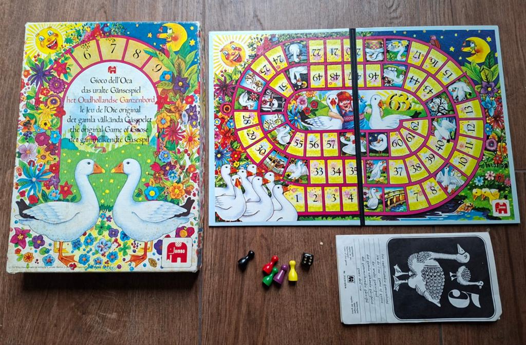 Ganzenbord spel, Hobby en Vrije tijd, Gezelschapsspellen | Bordspellen, Ophalen of Verzenden