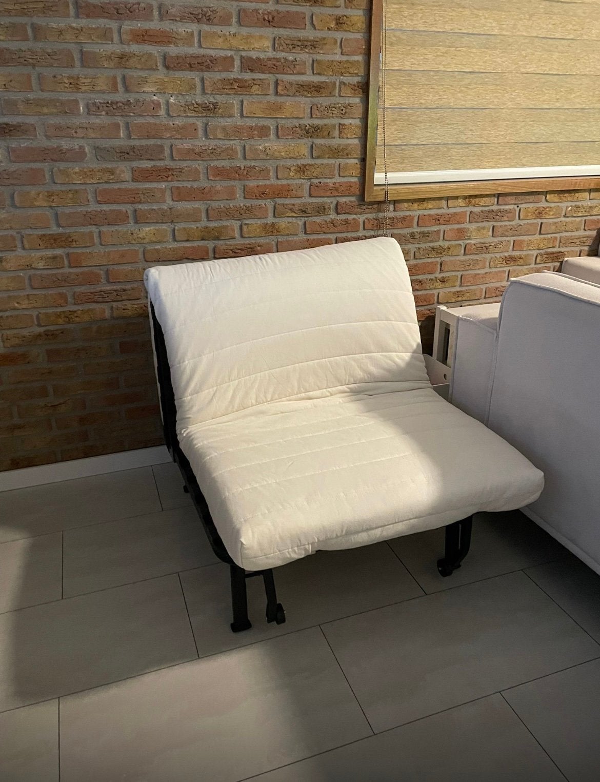 Slaapfauteul LYCKSELE LŌVÁS (ikea), Ophalen, Zo goed als nieuw, Eenpersoons, 200 cm