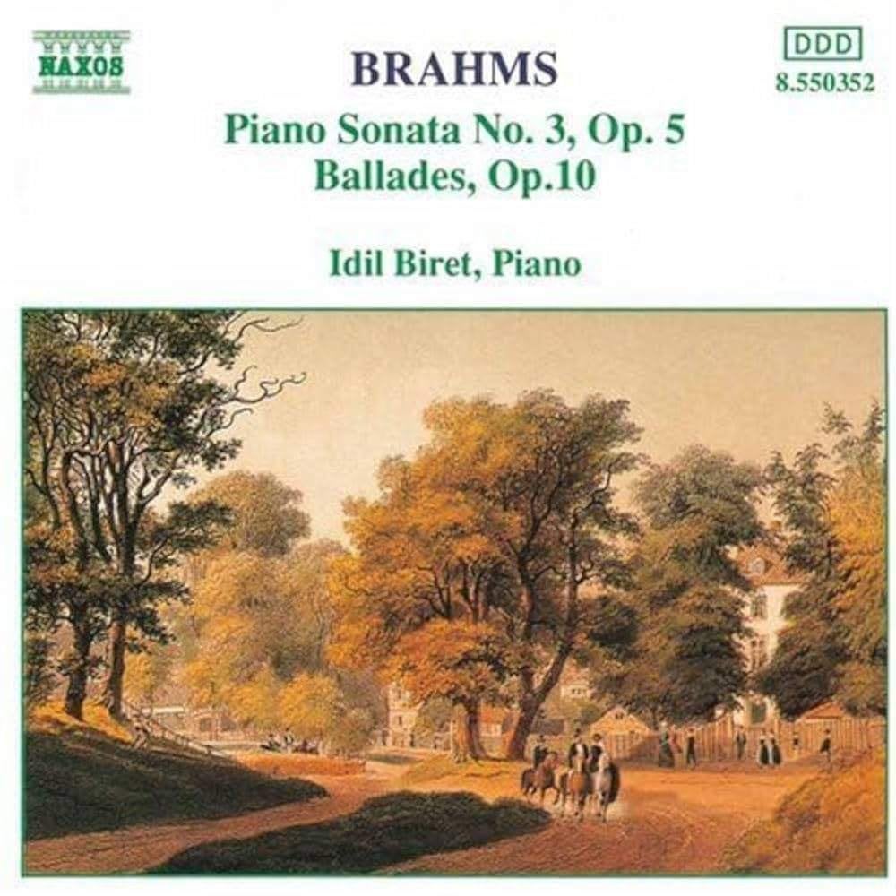 brahms piano sonata no. 3 op. 5, Verzenden, Romantiek, Zo goed als nieuw, Kamermuziek