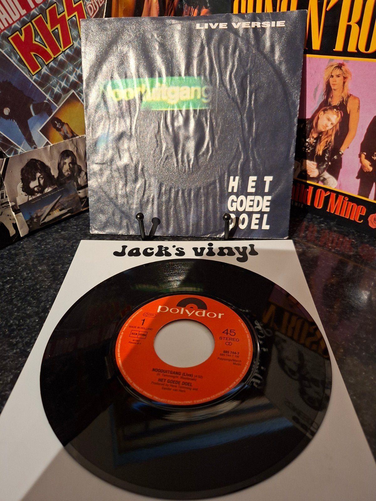 Het Goede Doel - Nooduitgang (Live) 7 inch vinyl single 1987, Cd's en Dvd's, 7 inch, Ophalen of Verzenden, Zo goed als nieuw, Pop