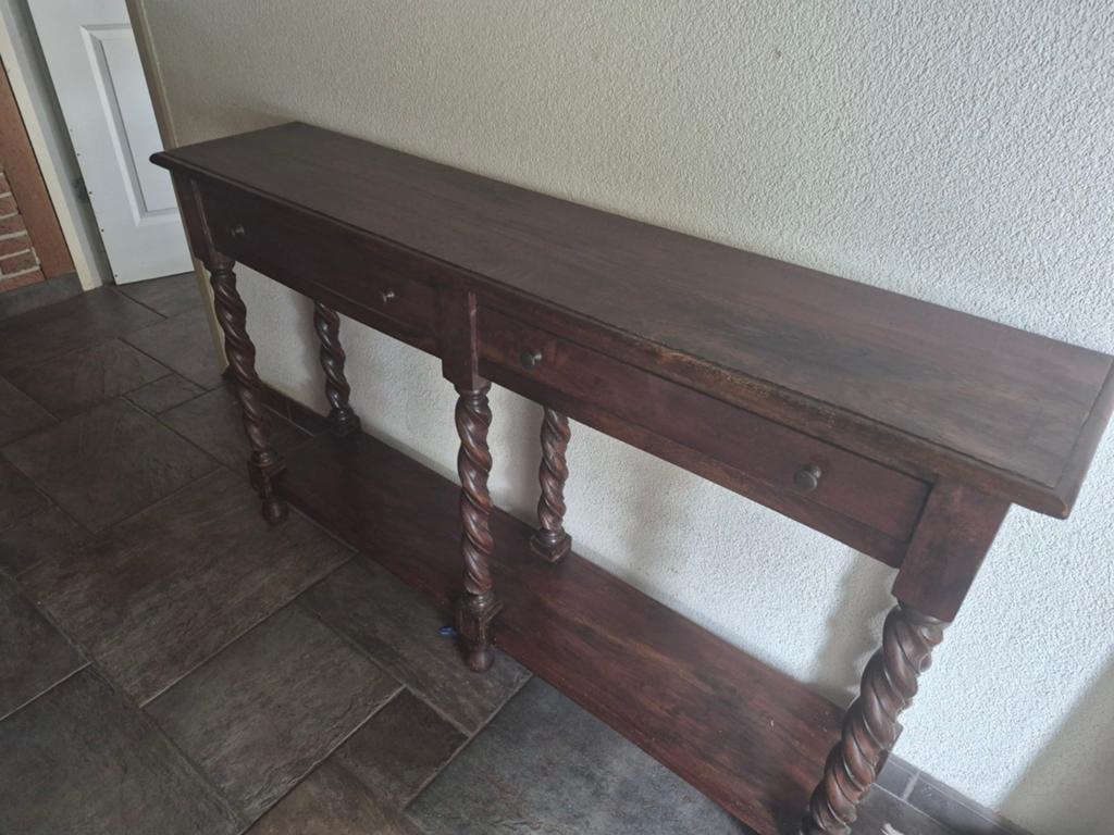 Console kastje, hal kastje, muur kast mahonie hout, Huis en Inrichting, Kasten | Overige, Ophalen of Verzenden