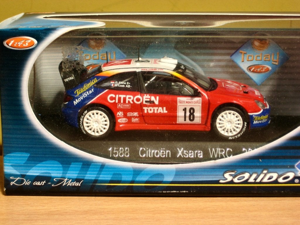 Citroen Xsara WRC #18 2003 Rally Monte Carlo Solido 1:43, Ophalen of Verzenden, Nieuw, Auto, Solido