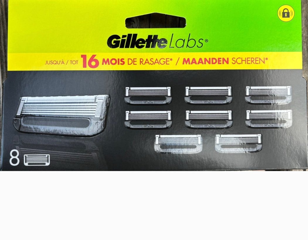 Gilette Labs scheermesjes 8-pack origineel, Ophalen, Nieuw, Gehele gezicht, Overige typen