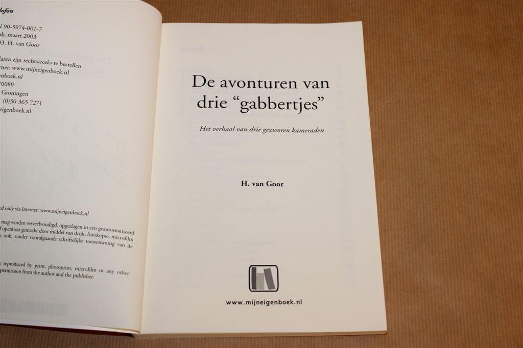 De Avonturen van Drie "Gabbertjes" — Almelo — Gesigneerd, Boeken, Geschiedenis | Stad en Regio, Ophalen of Verzenden, Gelezen