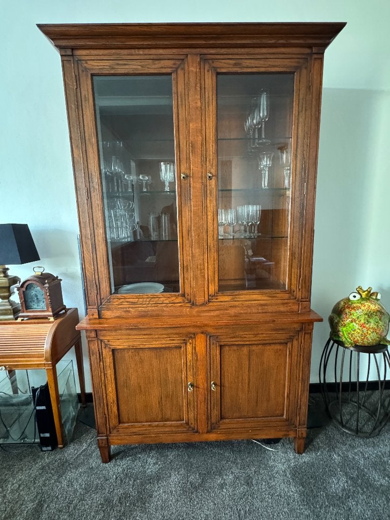 vitrinekast klassiek, Ophalen, 100 tot 150 cm, 200 cm of meer, Klassiek