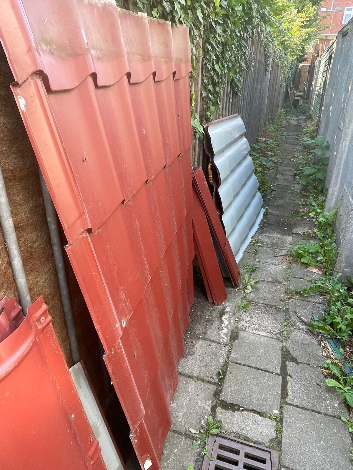 Verzinkte dakplaten, Doe-het-zelf en Verbouw, Zo goed als nieuw, 15 m² of meer, Metaal, Ophalen